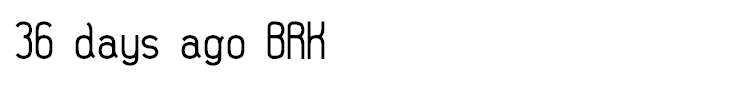 36 days ago BRK