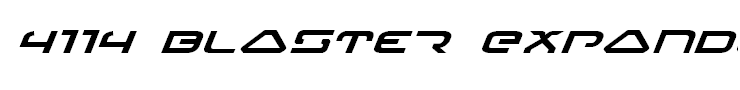 4114 Blaster Expanded Italic