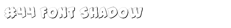 #44 Font Shadow