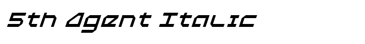 5th Agent Italic