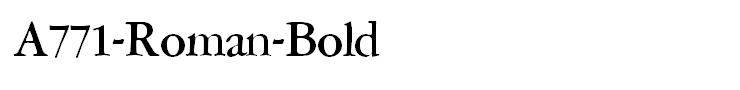 A771-Roman-Bold