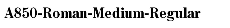 A850-Roman-Medium-Regular