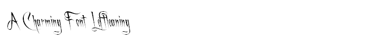 A Charming Font Leftleaning