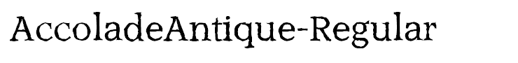 AccoladeAntique-Regular