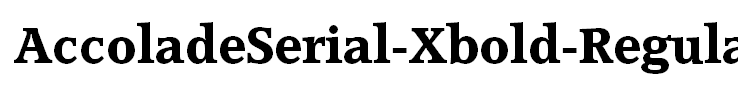 AccoladeSerial-Xbold-Regular