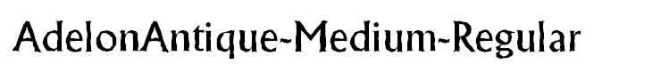 AdelonAntique-Medium-Regular