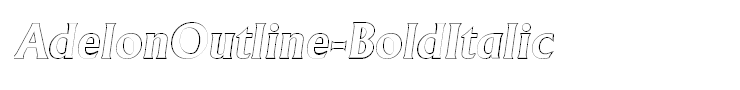 AdelonOutline-BoldItalic