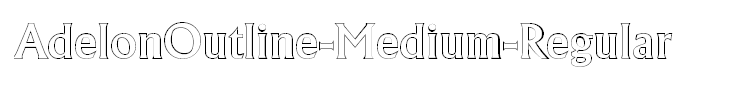 AdelonOutline-Medium-Regular
