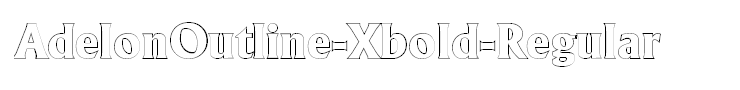 AdelonOutline-Xbold-Regular