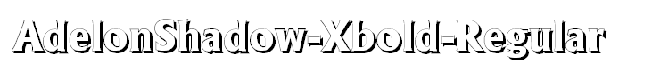 AdelonShadow-Xbold-Regular