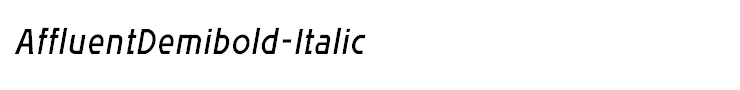 AffluentDemibold-Italic