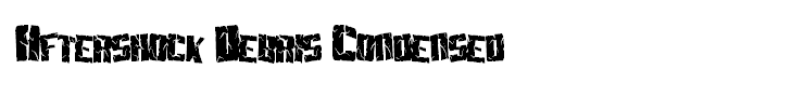 Aftershock Debris Condensed