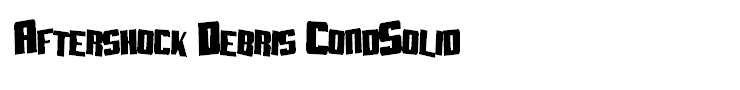 Aftershock Debris CondSolid