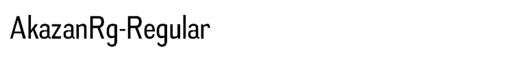 AkazanRg-Regular