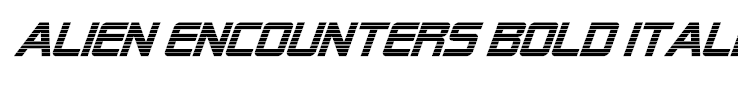 Alien Encounters Bold Italic
