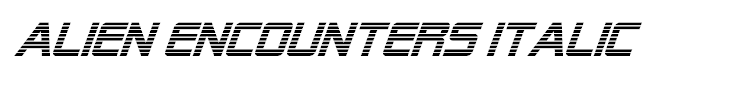 Alien Encounters Italic