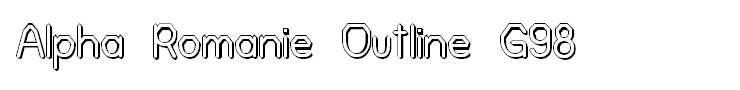 Alpha Romanie Outline G98