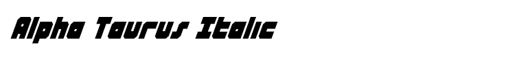 Alpha Taurus Italic