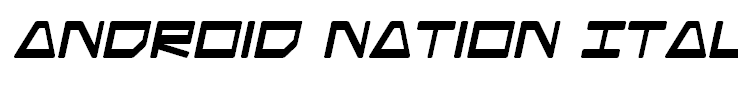 Android Nation Italic