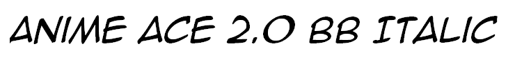 Anime Ace 2.0 BB Italic