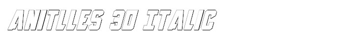 Anitlles 3D Italic