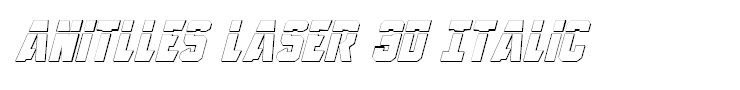 Anitlles Laser 3D Italic