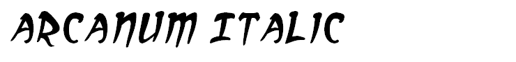 Arcanum Italic