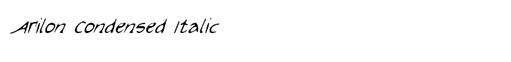 Arilon Condensed Italic