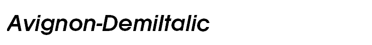 Avignon-DemiItalic