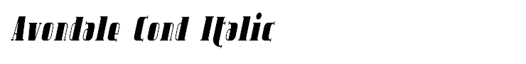 Avondale Cond Italic