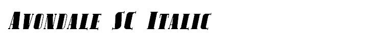 Avondale SC Italic