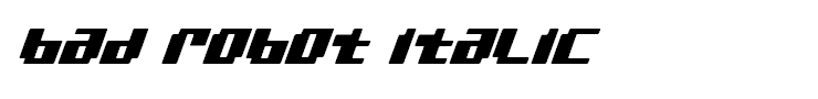 bad robot italic