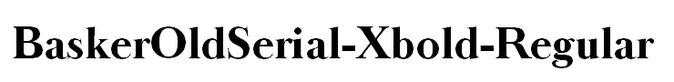 BaskerOldSerial-Xbold-Regular