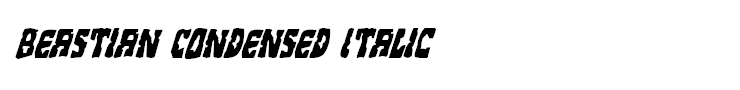 Beastian Condensed Italic