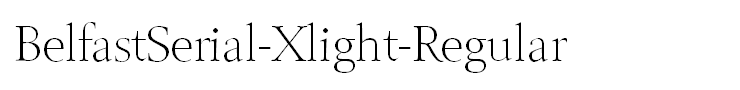 BelfastSerial-Xlight-Regular