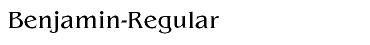 Benjamin-Regular