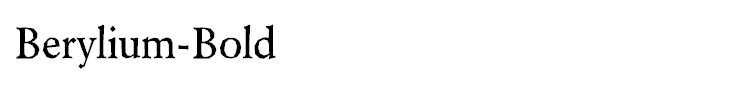 Berylium-Bold
