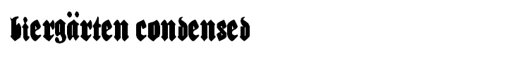 Biergärten Condensed