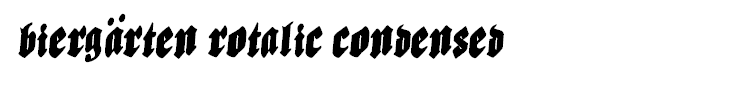 Biergärten Rotalic Condensed