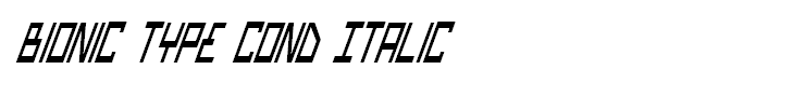 Bionic Type Cond Italic