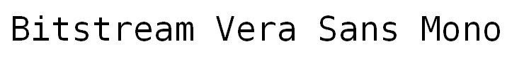Bitstream Vera Sans Mono