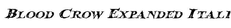Blood Crow Expanded Italic
