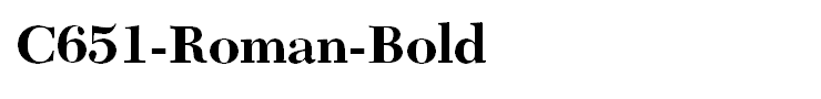 C651-Roman-Bold