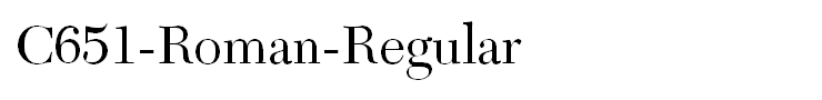 C651-Roman-Regular