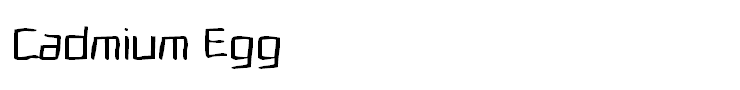 Cadmium Egg