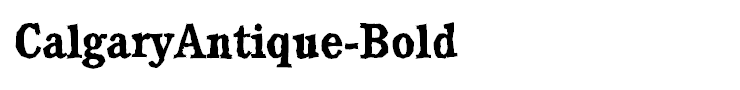 CalgaryAntique-Bold