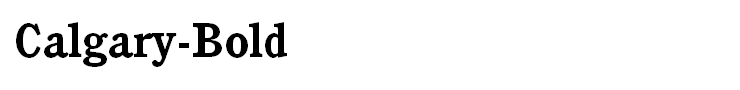Calgary-Bold