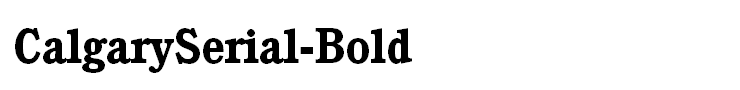 CalgarySerial-Bold