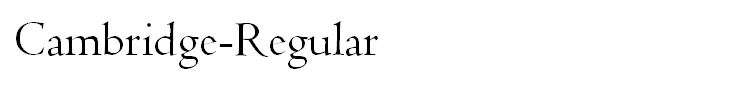 Cambridge-Regular