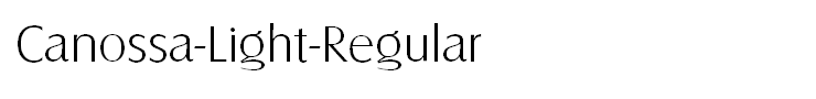 Canossa-Light-Regular